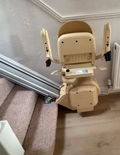 Nearly new stairlift model installed in Formby Merseyside